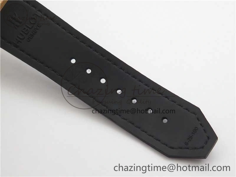 Classic Fusion 42mm RG Paved Diamonds Bezel B50F Blue Dial On Gummy Strap A2892