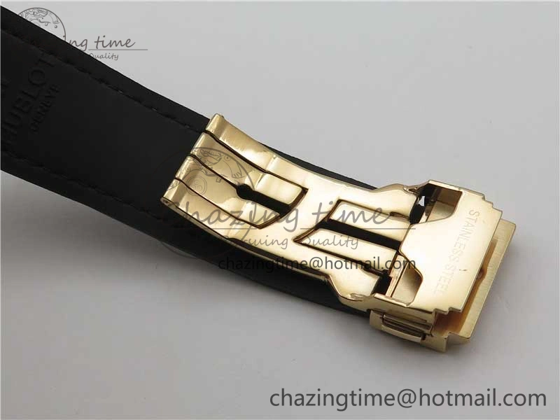 Classic Fusion 42mm RG Paved Diamonds Bezel B50F Gray Dial On Gummy Strap A2892