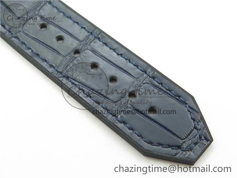 Classic Fusion 42mm SS B50 Blue Dial On Blue Gummy Strap A2892