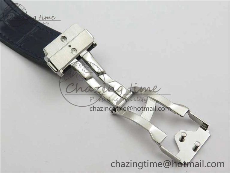 Classic Fusion 42mm SS B50 Blue Dial On Blue Gummy Strap A2892