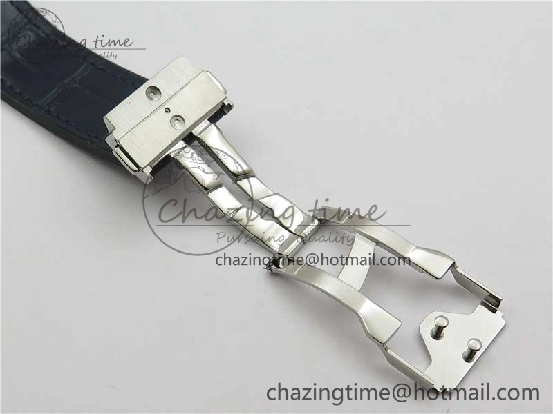 Classic Fusion 42mm SS B50 Blue Dial On Blue Gummy Strap A2892