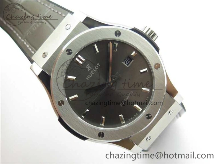 Classic Fusion 42mm SS B50 Gray Dial On Gray Gummy Strap A2892