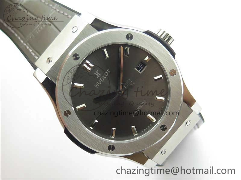 Classic Fusion 42mm SS B50 Gray Dial On Gray Gummy Strap A2892