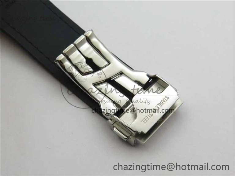 Classic Fusion 42mm SS B50 White Dial On Brown Gummy Strap A2892