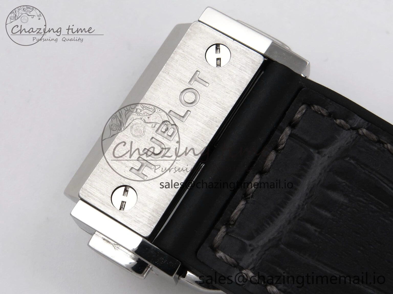 Classic Fusion 42mm SS JJF 1:1 Best Edition Gray Dial on Black Gummy Leather Strap