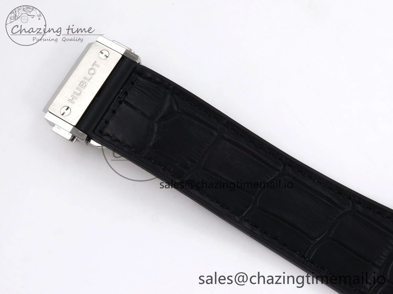 Classic Fusion 42mm SS JJF 1:1 Best Edition White Dial on Black Gummy Leather Strap