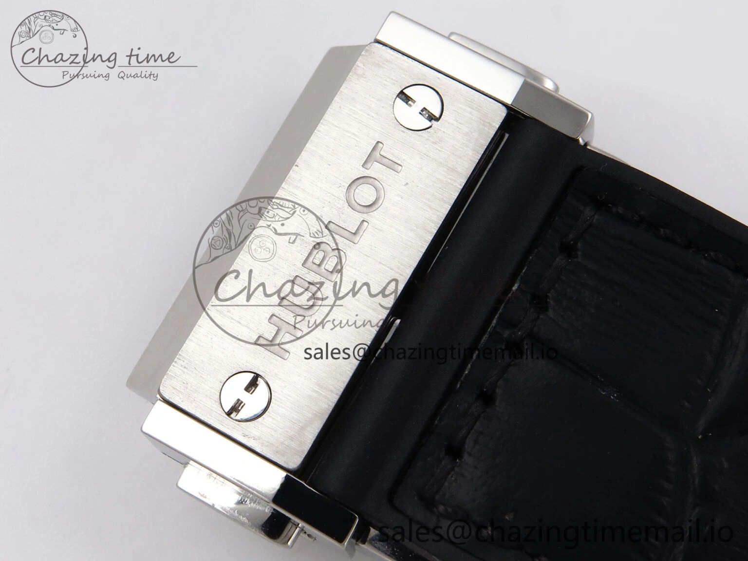 Classic Fusion 42mm SS JJF 1:1 Best Edition White Dial on Black Gummy Leather Strap