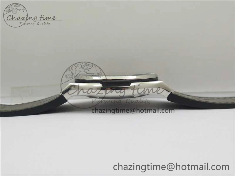 Classic Fusion 42mm SS Paved Diamonds Bezel B50F Gray Dial On Gummy Strap A2892