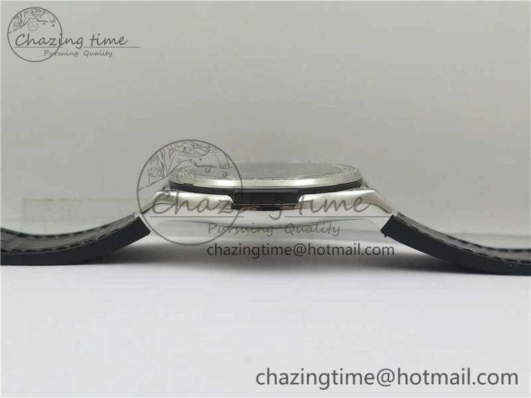 Classic Fusion 42mm SS Paved Diamonds Case Bezel B50F Black Dial On Gummy Strap A2892