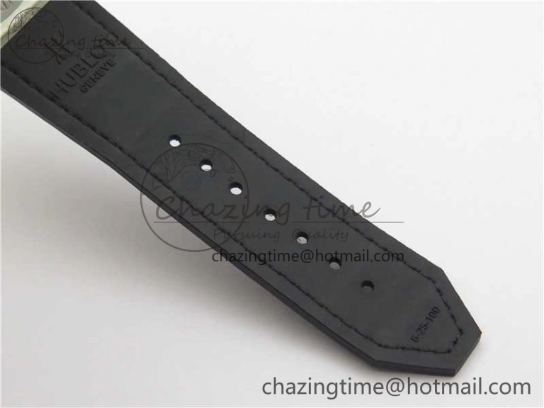 Classic Fusion 42mm SS Paved Diamonds Case Bezel B50F Black Dial On Gummy Strap A2892
