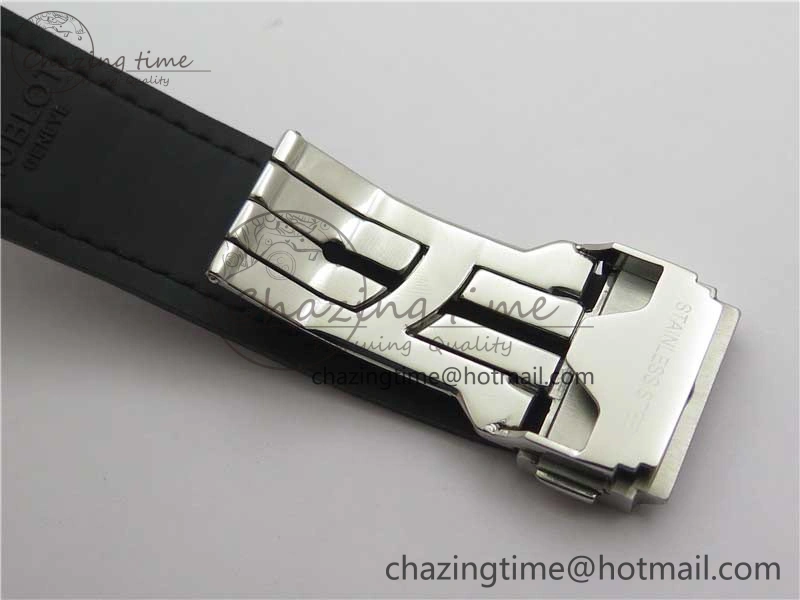 Classic Fusion 42mm SS Paved Diamonds Case Bezel B50F Blue Dial On Gummy Strap A2892