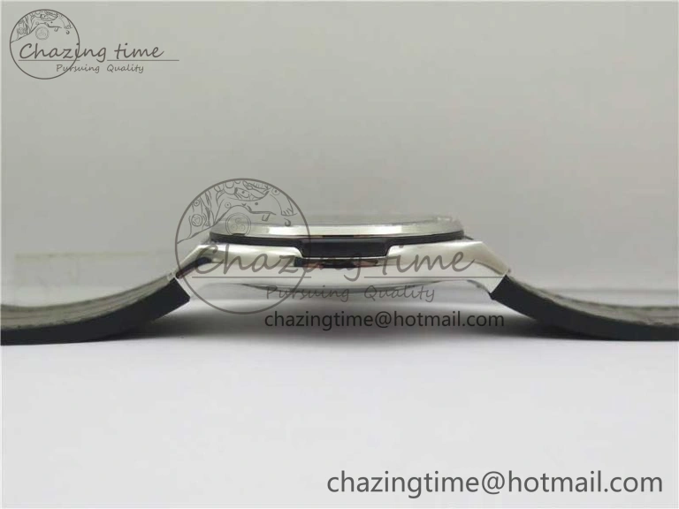 Classic Fusion 42mm SS Paved Diamonds Case Bezel B50F Gray Dial On Gummy Strap A2892