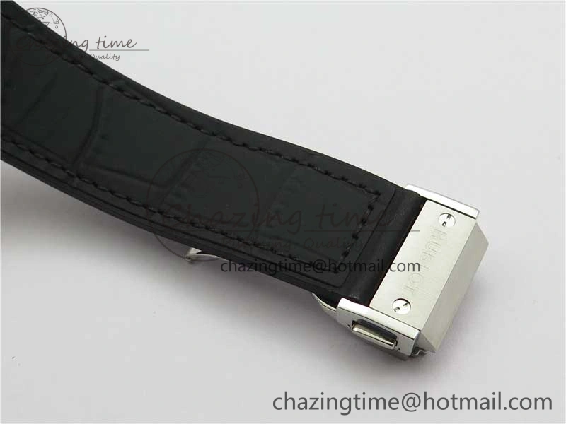 Classic Fusion 42mm SS WWF 1:1 Best Edition Black Dial On Gummy Strap Asian HB1112