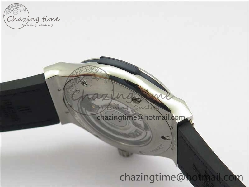 Classic Fusion 42mm SS WWF 1:1 Best Edition Blue Dial On Gummy Strap Asian HB1112