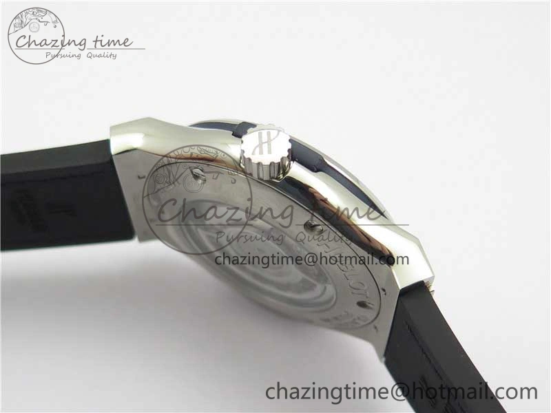Classic Fusion 42mm SS WWF 1:1 Best Edition Blue Dial On Gummy Strap Asian HB1112