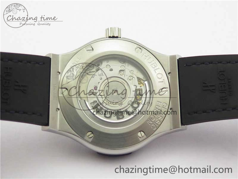 Classic Fusion 42mm SS WWF 1:1 Best Edition Blue Dial On Gummy Strap Asian HB1112