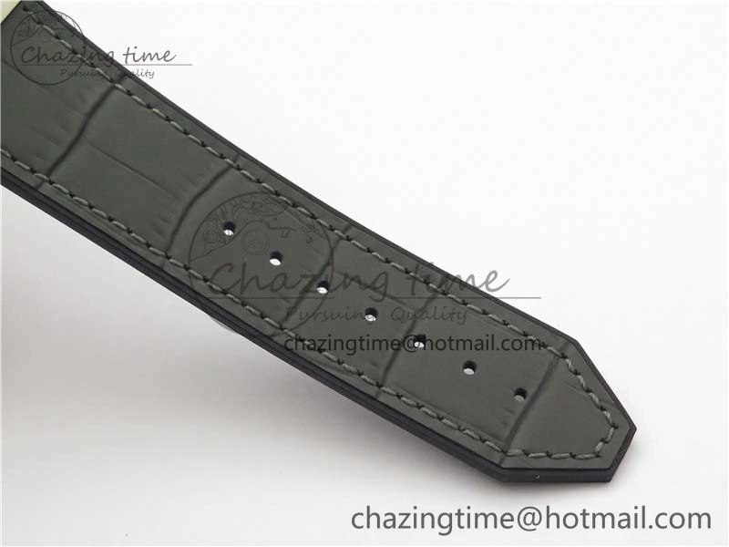 Classic Fusion 42mm SS WWF 1:1 Best Edition Gray Dial On Gummy Strap Asian HB1112