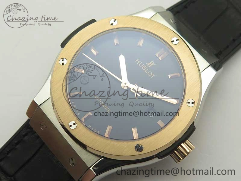 Classic Fusion 42mm Ti RG F16 Factory 1:1 Best Edition Black Dial On Gummy Strap A2892