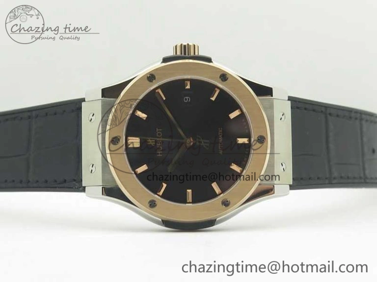 Classic Fusion 42mm Ti RG F16 Factory 1:1 Best Edition Black Dial On Gummy Strap A2892