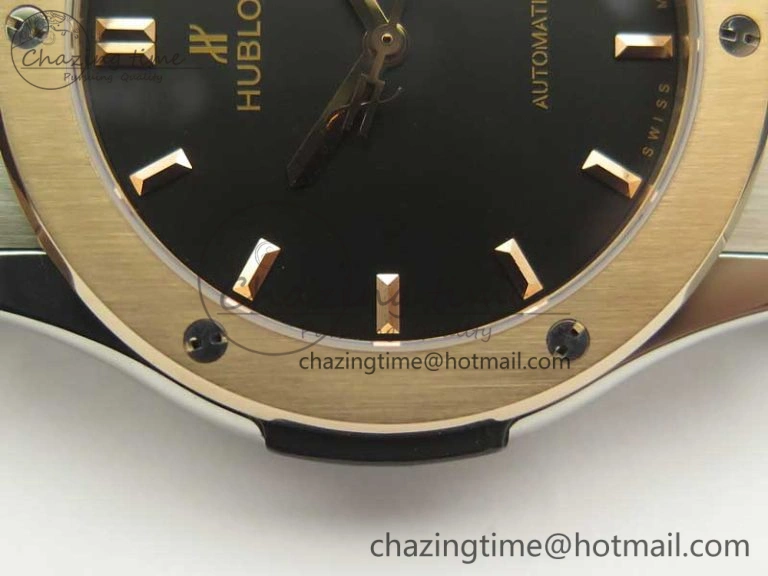 Classic Fusion 42mm Ti RG F16 Factory 1:1 Best Edition Black Dial On Gummy Strap A2892
