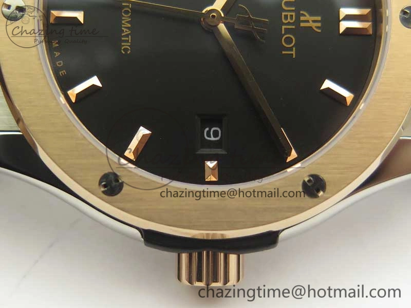 Classic Fusion 42mm Ti RG F16 Factory 1:1 Best Edition Black Dial On Gummy Strap A2892