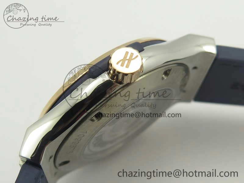 Classic Fusion 42mm Ti RG F16 Factory 1:1 Best Edition Blue Dial On Gummy Strap A2892
