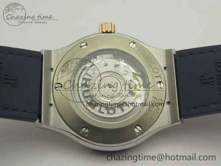 Classic Fusion 42mm Ti RG F16 Factory 1:1 Best Edition Blue Dial On Gummy Strap A2892