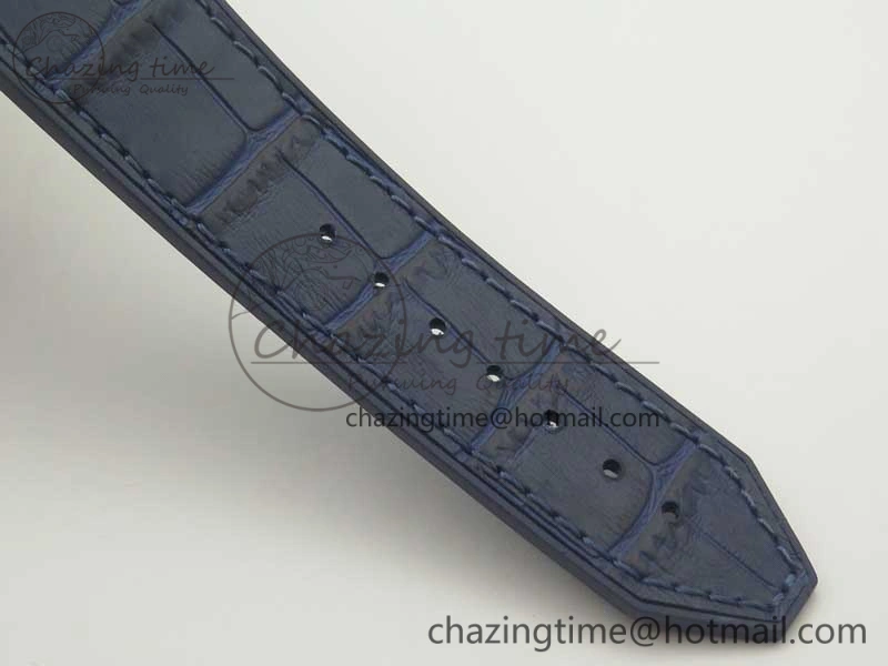 Classic Fusion 42mm Ti RG F16 Factory 1:1 Best Edition Blue Dial On Gummy Strap A2892