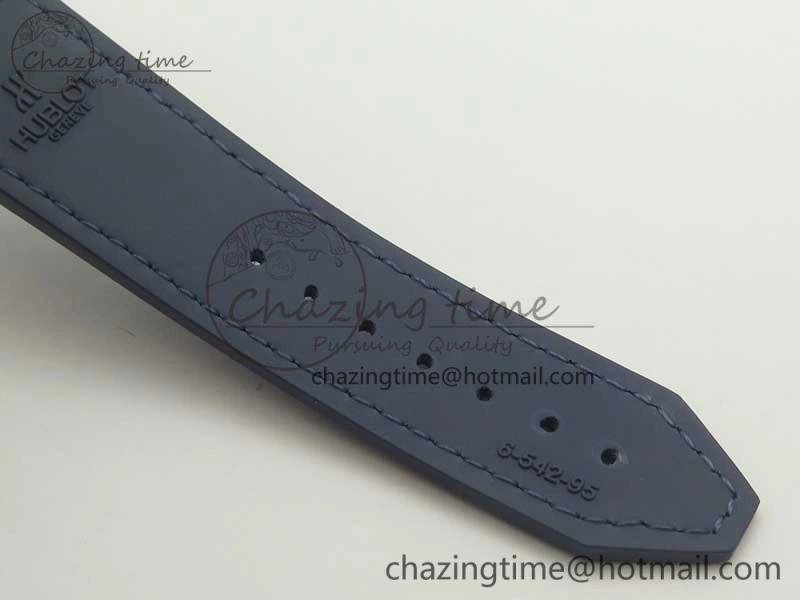 Classic Fusion 42mm Ti RG F16 Factory 1:1 Best Edition Blue Dial On Gummy Strap A2892