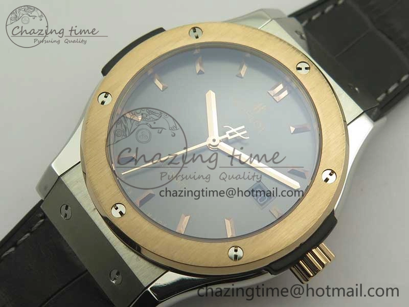 Classic Fusion 42mm Ti RG F16 Factory 1:1 Best Edition Gray Dial On Gummy Strap A2892