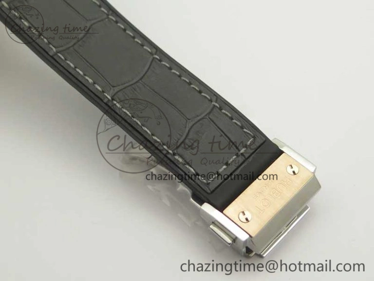 Classic Fusion 42mm Ti RG F16 Factory 1:1 Best Edition Gray Dial On Gummy Strap A2892
