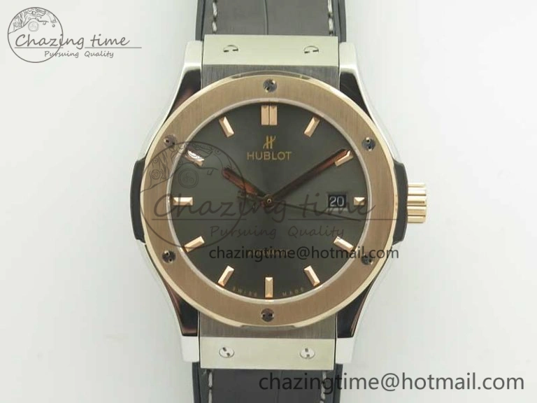 Classic Fusion 42mm Ti RG F16 Factory 1:1 Best Edition Gray Dial On Gummy Strap A2892