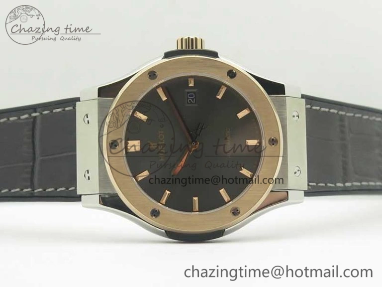 Classic Fusion 42mm Ti RG F16 Factory 1:1 Best Edition Gray Dial On Gummy Strap A2892