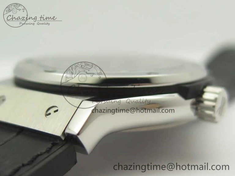 Classic Fusion 42mm Titanium F16 Factory 1:1 Best Edition Black Dial On Gummy Strap A2892