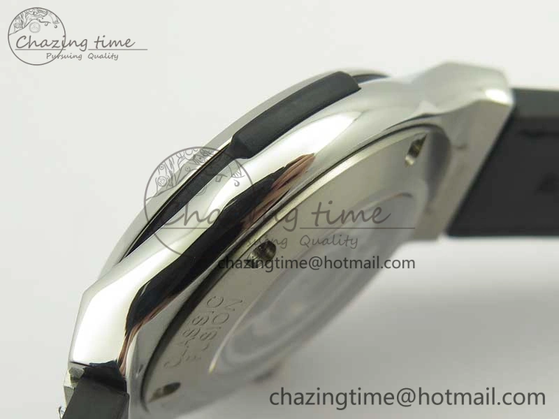 Classic Fusion 42mm Titanium F16 Factory 1:1 Best Edition Black Dial On Gummy Strap A2892
