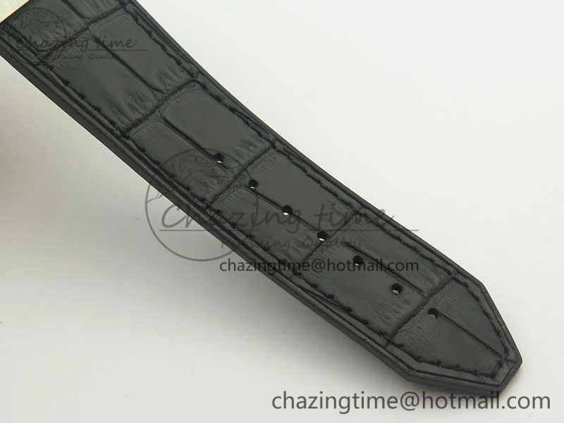 Classic Fusion 42mm Titanium F16 Factory 1:1 Best Edition Black Dial On Gummy Strap A2892