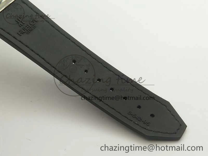 Classic Fusion 42mm Titanium F16 Factory 1:1 Best Edition Black Dial On Gummy Strap A2892