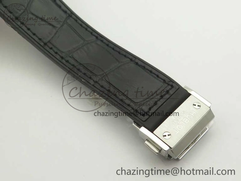 Classic Fusion 42mm Titanium F16 Factory 1:1 Best Edition Black Dial On Gummy Strap A2892