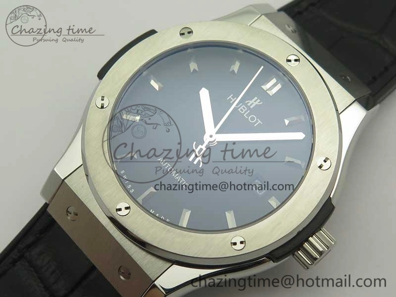 Classic Fusion 42mm Titanium F16 Factory 1:1 Best Edition Black Dial On Gummy Strap A2892
