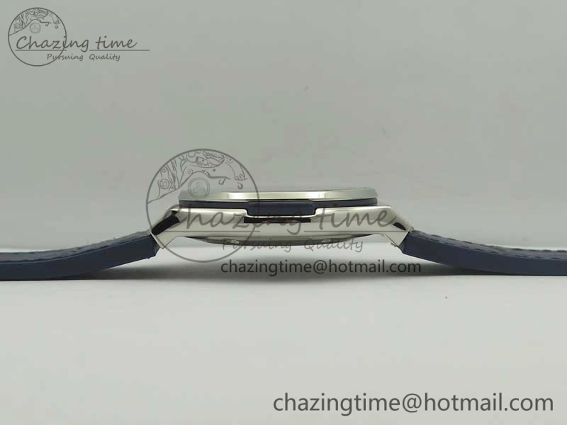 Classic Fusion 42mm Titanium F16 Factory 1:1 Best Edition Blue Dial On Gummy Strap A2892