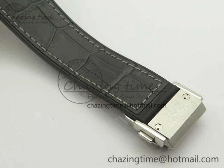 Classic Fusion 42mm Titanium F16 Factory 1:1 Best Edition Gray Dial On Gummy Strap A2892