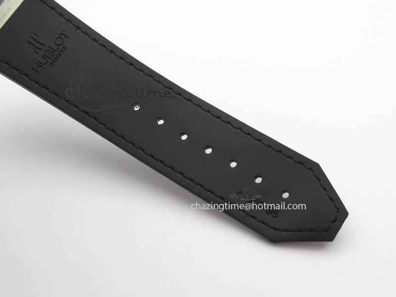 Classic Fusion 42mm Titanium JJF 1:1 Best Edition Black Dial On Gummy Strap A2892 V2