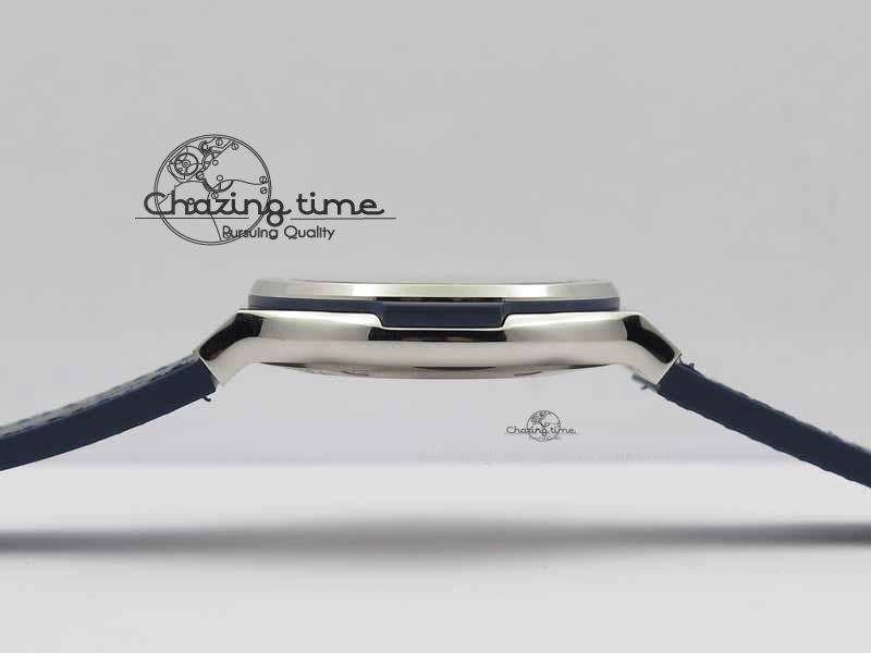 Classic Fusion 42mm Titanium JJF 1:1 Best Edition Blue Dial On Gummy Strap A2892 V2