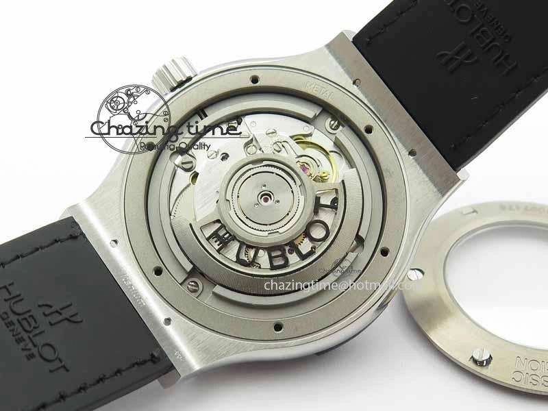 Classic Fusion 42mm Titanium JJF 1:1 Best Edition Gray Dial On Gummy Strap A2892 V2