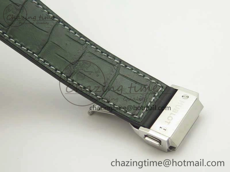 Classic Fusion 42mm Titanium JJF 1:1 Best Edition Green Dial On Gummy Strap A2892 V2