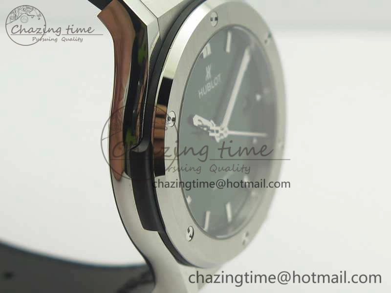 Classic Fusion 42mm Titanium JJF 1:1 Best Edition Green Dial On Gummy Strap A2892 V2