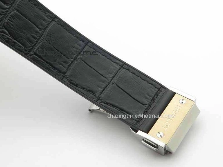 Classic Fusion 42mm Titanium JJF 1:1 Best Edition RG Bezel Black Dial On Gummy Strap A2892