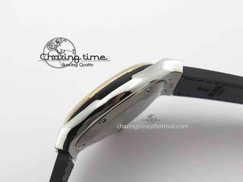 Classic Fusion 42mm Titanium JJF 1:1 Best Edition RG Bezel Gray Dial On Gummy Strap A2892
