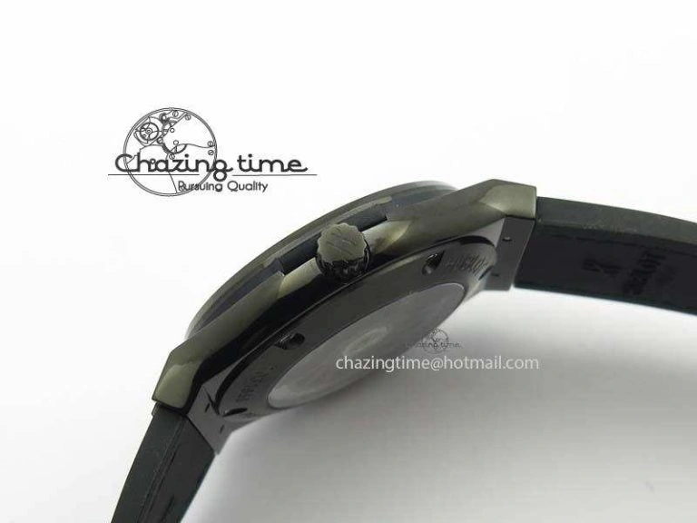 Classic Fusion 45mm BLACK DLC Case TF Best Edition SKELETON FLYING TOURBILLION