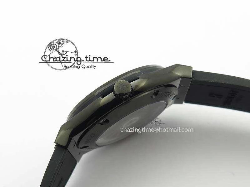 Classic Fusion 45mm BLACK DLC Case TF Best Edition SKELETON FLYING TOURBILLION